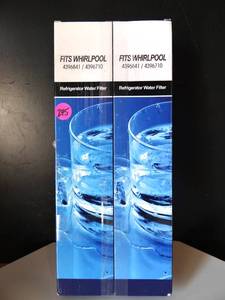 lot 245 image: WHIRLPOOL WATER FILTER - FITS 4396841  4396710 - NEWSEALED (2X$)