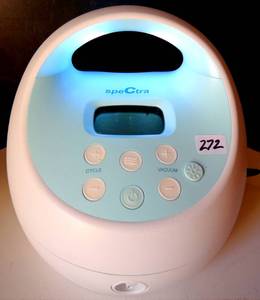 lot 272 image: FULLY FUNCTIONAL Spectra S2 Plus Double Electric Breast Pump - BLUE $$