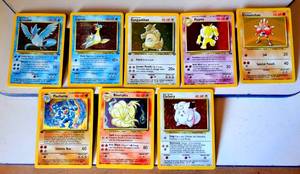 lot 279 image: BIG $$$ ITEM - LOT OF 8 - POKEMON 1999 THE WIZARDS HOLOGRAPHIC CARDS - CHECK INDIVIDUAL COMPS