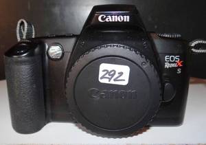 lot 292 image: Canon EOS Rebel XS  1000D 10.1MP Digital SLR Camera - Black (Body Only)