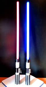 lot 321 image: STAR WARS 2010 Blue & Red Lightsaber Darth Vader & Anakin Skywalker Hasbro C-2945A Ultimate FX (2x$) $$