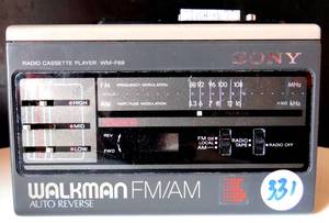 lot 331 image: Sony Walkman WM-F59F69 Cassette Player Auto Reverse FMAM Radio