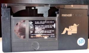 lot 335 image: Vintage Maxell VHS-C Cassette Adapter for VHS C Camcorder Videotapes to VCR