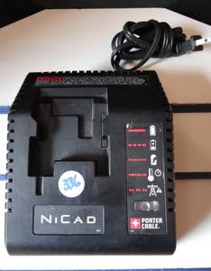 lot 336 image: Genuine Porter Cable PCMVC TYPE 2 NiCD Battery Charger 9.6V -18V NiCad