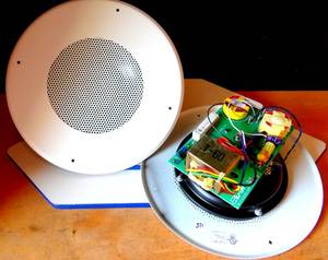 lot 371 image: PAIR - EASTERN ACOUSTIC WORKS CEILING MOUNT SPEAKERS - NEVER USED - 13  EXTERNAL FACEPLATE $$$