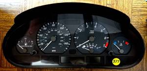 lot 377 image: BIG $$$ ITEM - GENUINE BMW INSTRUMENT CLUSTER - 3 SERIES - EXCELLENT CONDITION $$$$