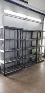 lot 34 image: Lot of 3 Plastic Shelves