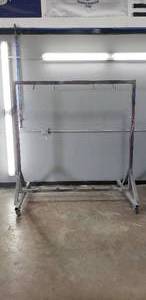 lot 49 image: Portable Rolling Paint Rack