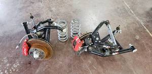 lot 82 image: More Chevelle Parts  QA1 Front Upper and Lower Control Arm GD401 Coil-Over Kit with Wilwood Brakes