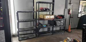 lot 172 image: Lot of 3 Plastic Shelves -  Contents NOT Included