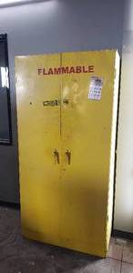 lot 179 image: Yellow Metal Cabinet
