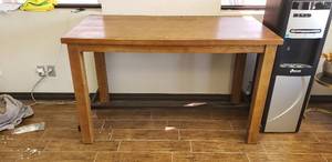 lot 216 image: Wooden Bar Height Table