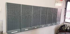 lot 223 image: Lot of 7 Wall Mount Repair Order Racks