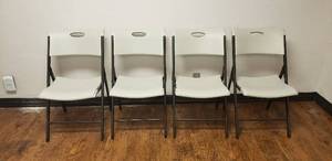 lot 248 image: Lot of 4 Lifetime Folding Chairs