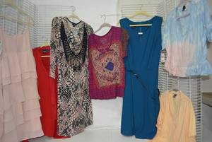lot 285 image: Womens Clothes  Size 2X - Tops and Dresses (some still with tags)