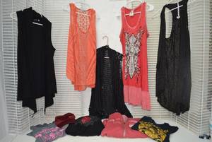 lot 289 image: Womens Clothes  Misc. Tops and Sweatshirt Plus Hat