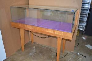 lot 193 image: Jewelry Lighted Display Cabinet (Purple fabric)