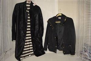 lot 202 image: Womens Clothes Size Small Jones New York Sport Jacket and Reversible Silky Long Jacket