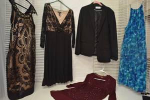 lot 304 image: Womens Clothes size 14 - Dresses and Calvin Klein Black Jacket