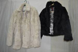 lot 323 image: Kids Clothes Furry Jackets size XL and L