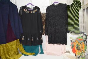 lot 328 image: Womens Clothes size M Tops and Sweaters with variety of colors