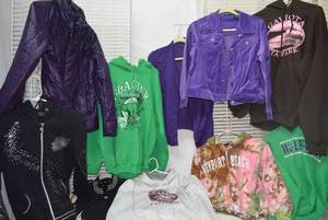 lot 345 image: Kids Clothes Jackets and Hoodies as shown