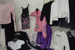 lot 347 image: Kids Clothes Dresses, Tops and Pink Ed Hardy Jacket