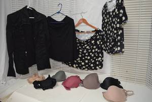 lot 356 image: Womens Clothes Underwire Bras - 38C to 42C, Fila Sport Jacket size L and More