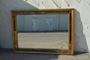 lot 106 image: Wall Mirror with Darkened Mirror Trim