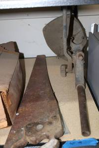 lot 49 image: Handsaw, 14 Drill Stand and Reflectors