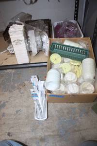 lot 55 image: Misc. Lot Bead Holders, Small Display Trays, Nail Guides and More