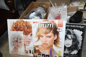 lot 56 image: Salon Hair Books, 2-in1 Shampoo, Plastic Droppers, Partial Tooling Case Set