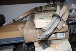 lot 60 image: Car Parts older  Fender Trim, Lincoln Towncar window deflectors, Visor, see pictures