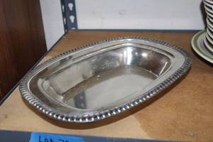 lot 70 image: Silver Tray marked Silver 960