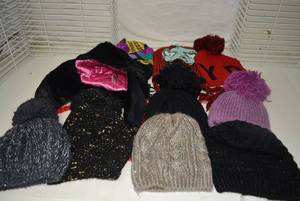 lot 140 image: Winter Stocking Hats including Nightmare Before Christmas Hats