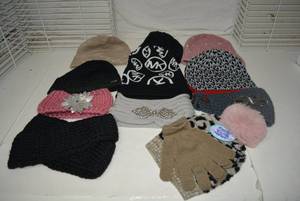lot 139 image: Ear Warmer Headbands, Michael Kors and Calvin Klein Stocking Hats