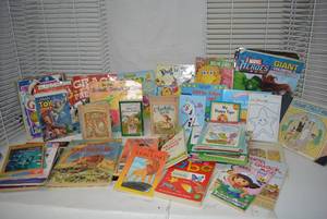 lot 134 image: Collection of Childrens Books and Toy Story Video