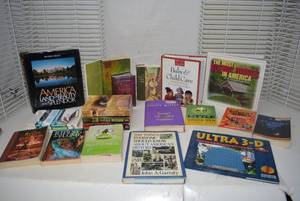 lot 77 image: Book Lot Childrens Bibles, Child Care, Scenic Drives and Novels as shown