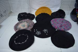 lot 142 image: Beret Style Knit Hat Collection