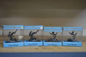 lot 95 image: Set of 4 Pewter Paper Weights