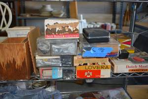 lot 116 image: Vintage Cigar Boxes and Misc. Hardware, see pictures