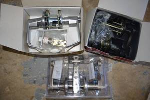 lot 361 image: 3 Door Handle Kits, see pictures