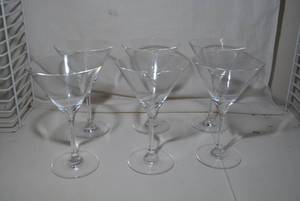 lot 35 image: (Set of 6) Stolze Lausitz Martini Glasses Dishwasher Safe. Model S050025T Made in Germany
