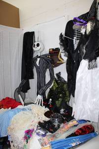 lot 391 image: Halloween Decorations Skeleton Jack, Costumes, Ty Beanies and More