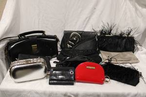 lot 413 image: Purses Adrienne Vittedini, Betsey Johnson and More