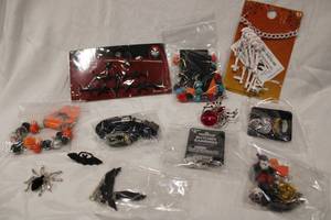 lot 451 image: Halloween themed jewelry. Includes necklaces, chokers, earrings, and more. Generous assortment 12 pieces