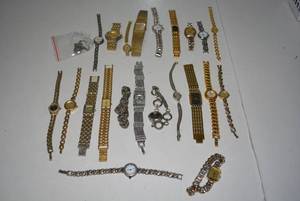 lot 147 image: Watches and Watch Parts Silver and Gold Chain Watches