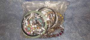 lot 15 image: bag of costume jewelry