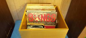 lot 90 image: Over 60 Vintage LPs including 45s