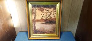 lot 105 image: Framed wall art
